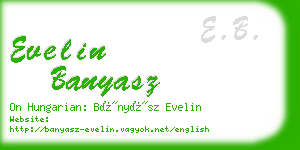 evelin banyasz business card